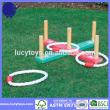 garden game wooden ring toss game